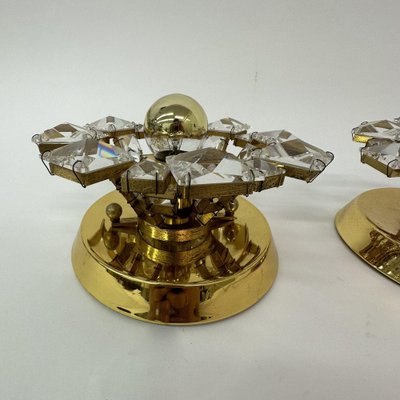 Crystal Wall Lamps from Palwa, Germany, 1970s, Set of 2-BGP-1819627