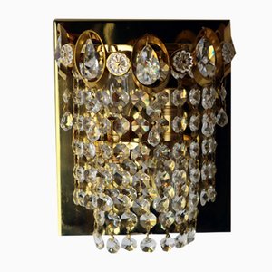 Crystal Wall Lights Waterfall Lead Crystal Prism from Palwa, 1950s-ESB-1424431