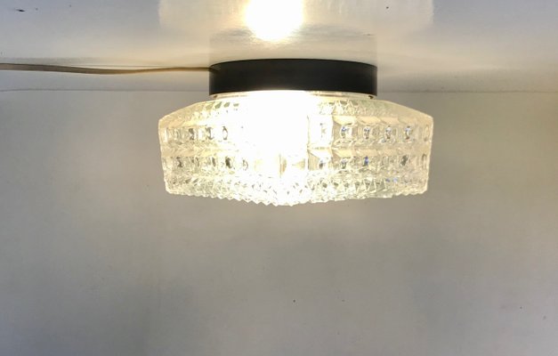 Crystal Wall Sconce or Flush Mount from Limburg, 1970s-LCR-892907