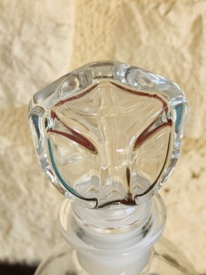 Crystal Whiskey Decanter With 6 Glasses by Luigi Bormioli, 1970s, Set of 7-OJT-1133749