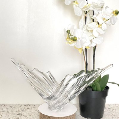 Crystal Winged Vase from Art Vannes, France, 1970s-OLQ-1750984