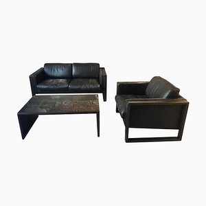 Cubic Livingroom Set by Walter Knoll for Walter Knoll / Wilhelm Knoll, 1970s, Set of 3-LL-1425251