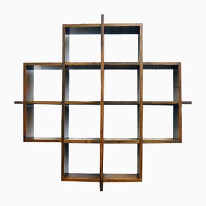 Cubical Wall Bookcase in Laminate, Italy, 1970s-HS-1804281