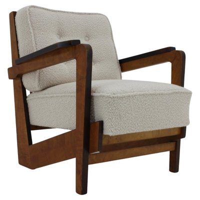 Cubist Armchair, Czechoslovakia, 1930s-TZ-1418936