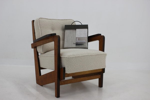 Cubist Armchair, Czechoslovakia, 1930s-TZ-1418936