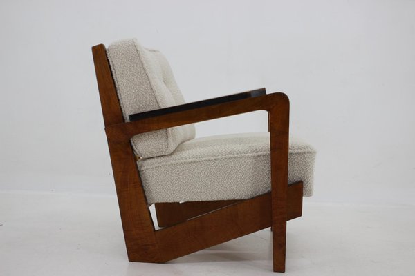 Cubist Armchair, Czechoslovakia, 1930s-TZ-1418936