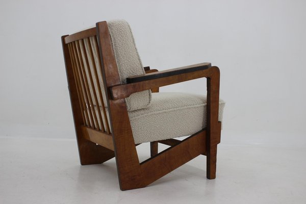 Cubist Armchair, Czechoslovakia, 1930s-TZ-1418936