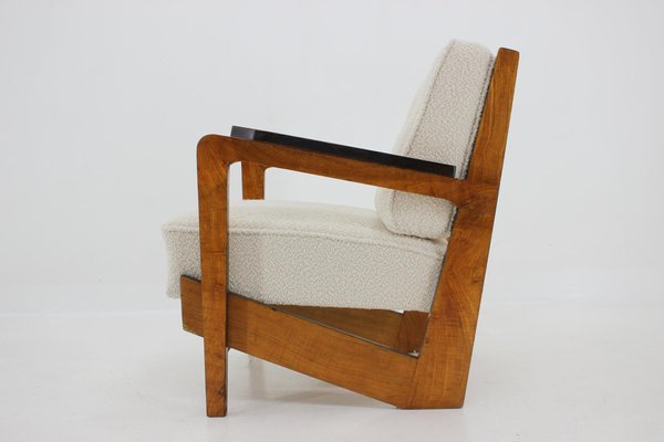 Cubist Armchair, Czechoslovakia, 1930s-TZ-1418936