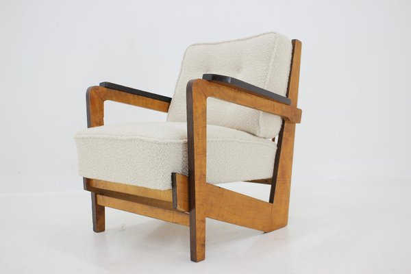 Cubist Armchair, Czechoslovakia, 1930s-TZ-1418936