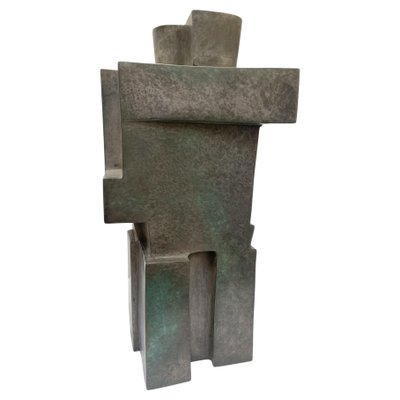 Cubist Bronze Sculpture The Twins by Willy Kessels, 1920s-FGA-1444356