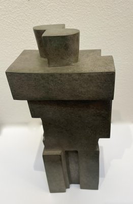 Cubist Bronze Sculpture The Twins by Willy Kessels, 1920s-FGA-1444356