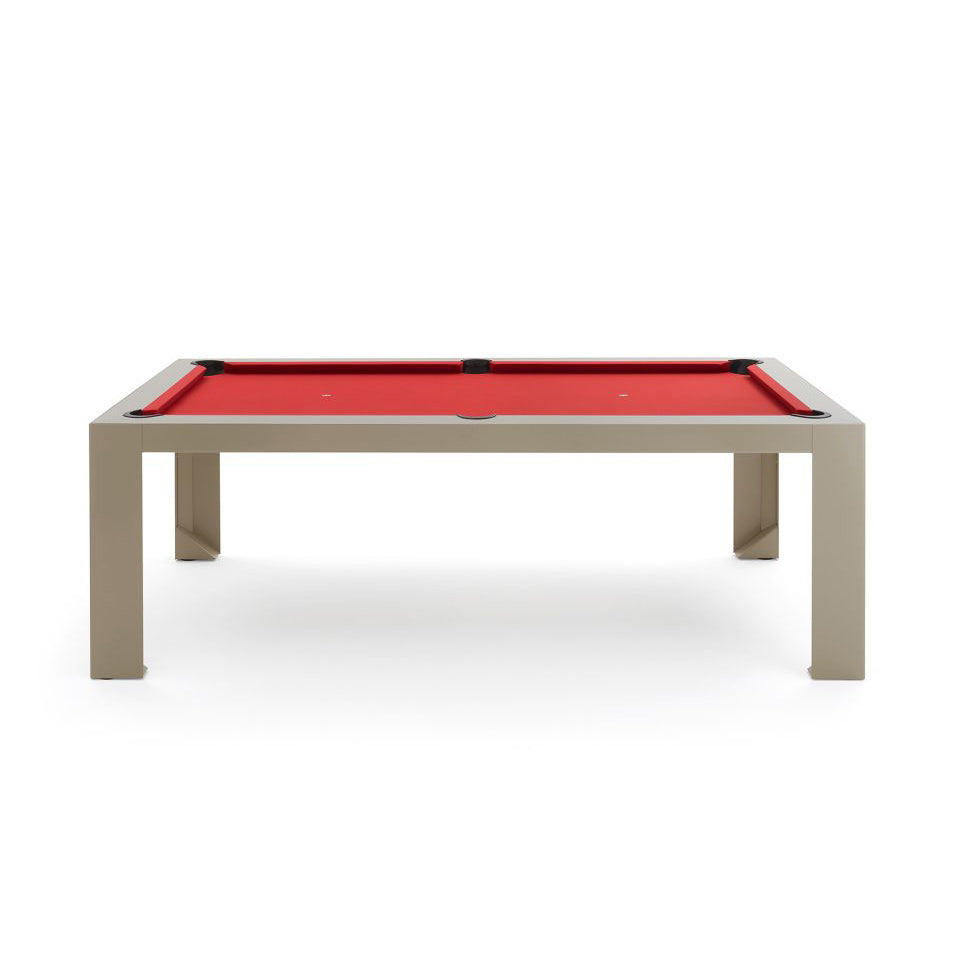 Cubista - Rectangular Wooden And Metal Pool Table by Fas Pendezza #Dove grey