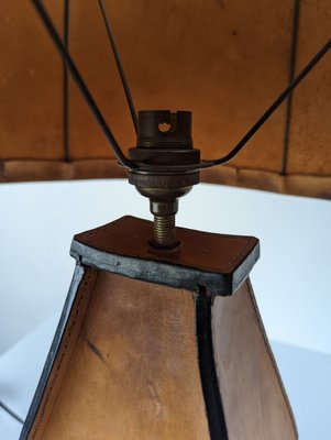 Cuero Table Lamp in the style of Jacques Adnet, 1940s-JJT-1481039