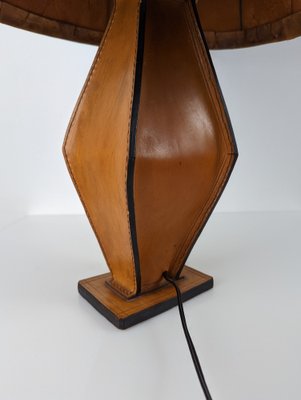 Cuero Table Lamp in the style of Jacques Adnet, 1940s-JJT-1481039