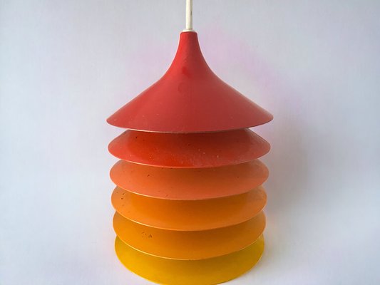 Cultural Orange Pendant Lamp by Bent Boysen for Ikea, Sweden, 1980s-PYR-1727645