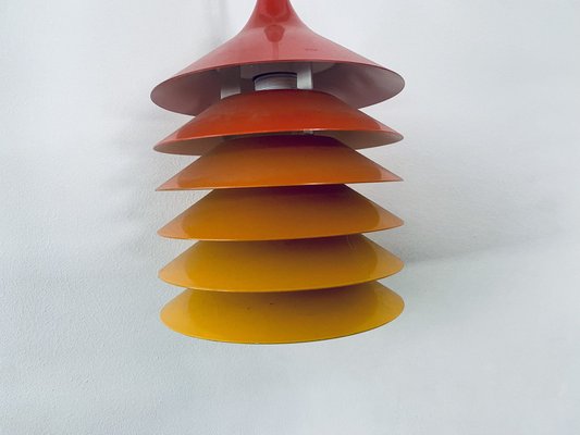 Cultural Orange Pendant Lamp by Bent Boysen for Ikea, Sweden, 1980s-PYR-1727645