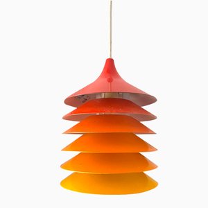 Cultural Orange Pendant Lamp by Bent Boysen for Ikea, Sweden, 1980s-PYR-1727645