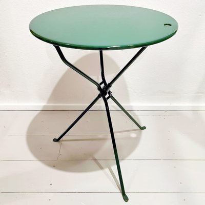 Cumano Table in Green Metal by Achille Castiglioni for Zanotta, 1980s-PRS-1818359