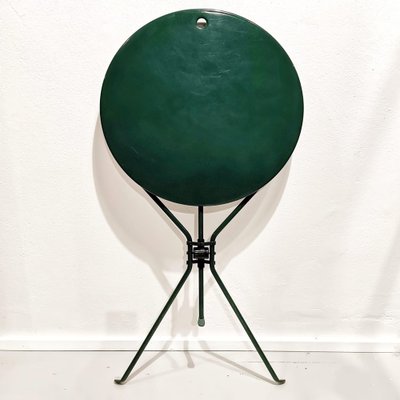 Cumano Table in Green Metal by Achille Castiglioni for Zanotta, 1980s-PRS-1818359