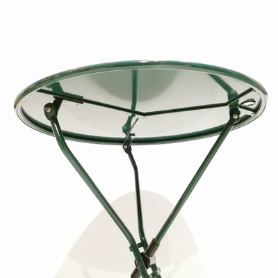 Cumano Table in Green Metal by Achille Castiglioni for Zanotta, 1980s-PRS-1818359