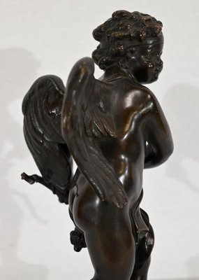 Cupidon Bronze Sculpture in the style of L.S. Boizot, 19th-Century-RVK-1338280