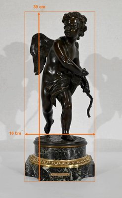 Cupidon Bronze Sculpture in the style of L.S. Boizot, 19th-Century-RVK-1338280