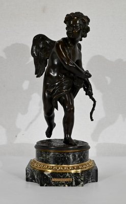 Cupidon Bronze Sculpture in the style of L.S. Boizot, 19th-Century-RVK-1338280