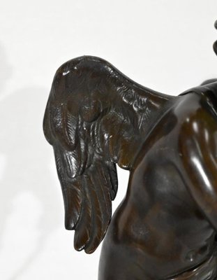 Cupidon Bronze Sculpture in the style of L.S. Boizot, 19th-Century-RVK-1338280