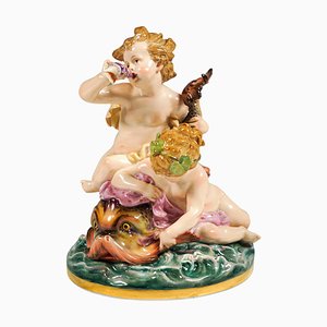 Cupids on Dolphin Figurine by Heinrich Schwabe for Meissen, 1890-EMT-1744444