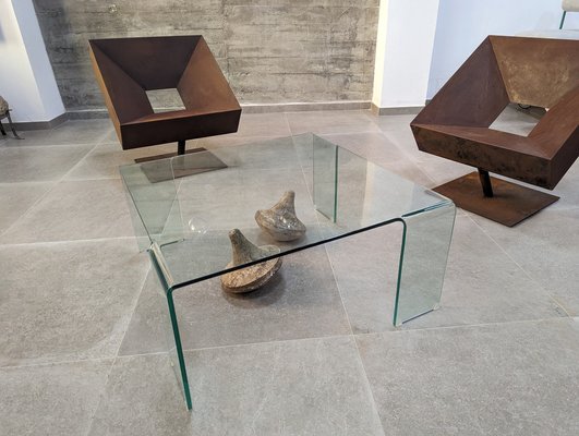 Curvated Glass Coffee Table by Rodolfo Dordoni for Fiam-JJT-1593766