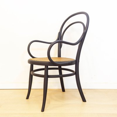 Curved Bentwood Armchair with Grid Seat-CQZ-1140052