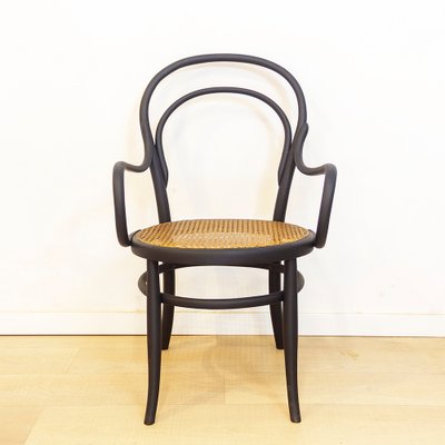 Curved Bentwood Armchair with Grid Seat-CQZ-1140052