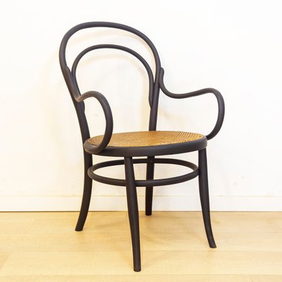 Curved Bentwood Armchair with Grid Seat-CQZ-1140052