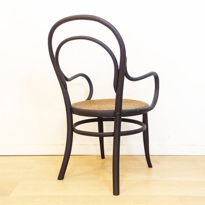 Curved Bentwood Armchair with Grid Seat-CQZ-1140052