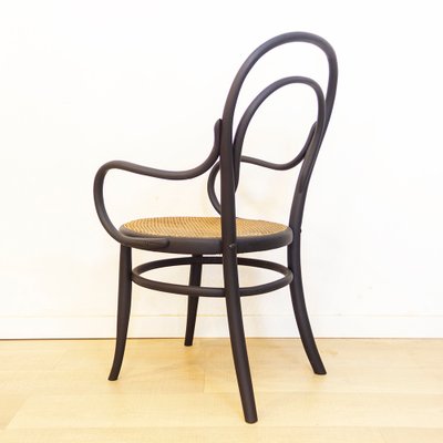 Curved Bentwood Armchair with Grid Seat-CQZ-1140052