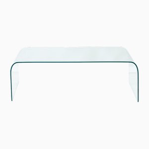 Curved Glass Coffee Table from Fiam, 1970s-NZV-2027572