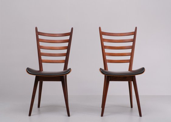 Curved Ladder Chairs by Cees Braakman for Pastoe, Holland, 1958, Set of 2-GCG-1788305