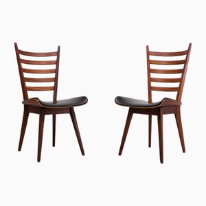 Curved Ladder Chairs by Cees Braakman for Pastoe, Holland, 1958, Set of 2-GCG-1788305