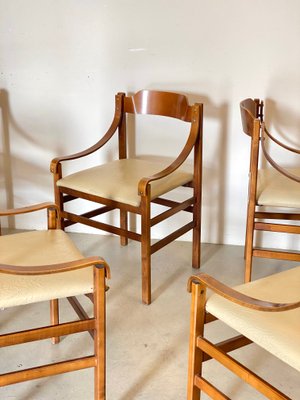 Curved Plywood Chairs, 1960s, Set of 6-NPC-1441980