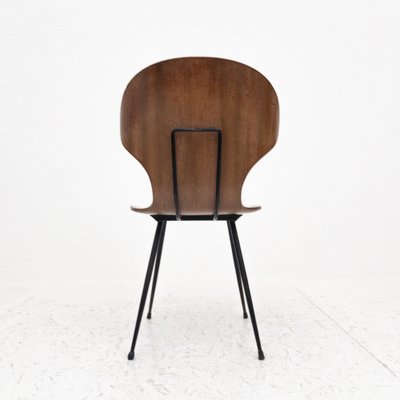 Curved Wooden Chairs Model Lulli by Carlo Ratti for Industria Legni Curvati, Italy, 1950s, Set of 6-UPW-1741706