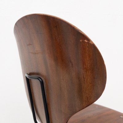 Curved Wooden Chairs Model Lulli by Carlo Ratti for Industria Legni Curvati, Italy, 1950s, Set of 6-UPW-1741706