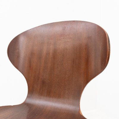 Curved Wooden Chairs Model Lulli by Carlo Ratti for Industria Legni Curvati, Italy, 1950s, Set of 6-UPW-1741706