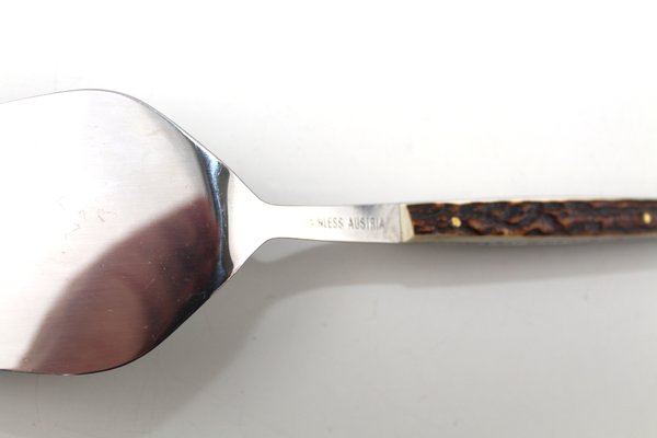 Custom-Made 6 Coffee Spoons, 6 Cake Forks and 1 Cake Scoop by Helmut Alder for Amboss, 1963, Set of 13-ZWH-1176977