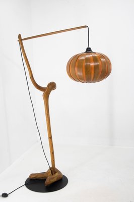 Custom Made Wooden Floor Lamp, 1960s-TZ-1142658