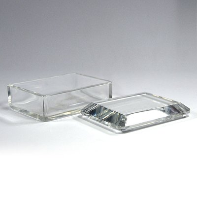 Cut Crystal Glass Box from Val St Lambert, Belgium, 1950s-GIW-1123318