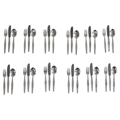 Cutlery Set for Twelve People in Silver Nickel by Gio Ponti for Krupp, Italy, 1950s, Set of 36-IVC-1452361