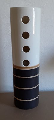 Cylindrical Ceramic Table Lamp, 1970s-HOI-1417704