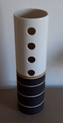 Cylindrical Ceramic Table Lamp, 1970s-HOI-1417704