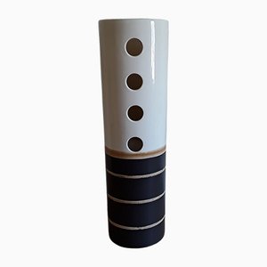 Cylindrical Ceramic Table Lamp, 1970s-HOI-1417704