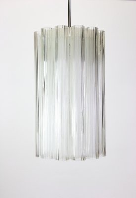 Cylindrical Pendant Fixture in Crystal Glass from Doria, Germany, 1960s-UGR-1085975